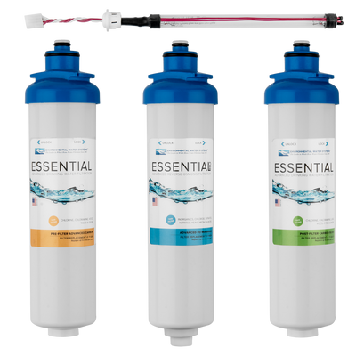Complete Filter Set for ESSENTIAL Reverse Osmosis System with UV (Filter Set #: F.SET.RO3-UV)