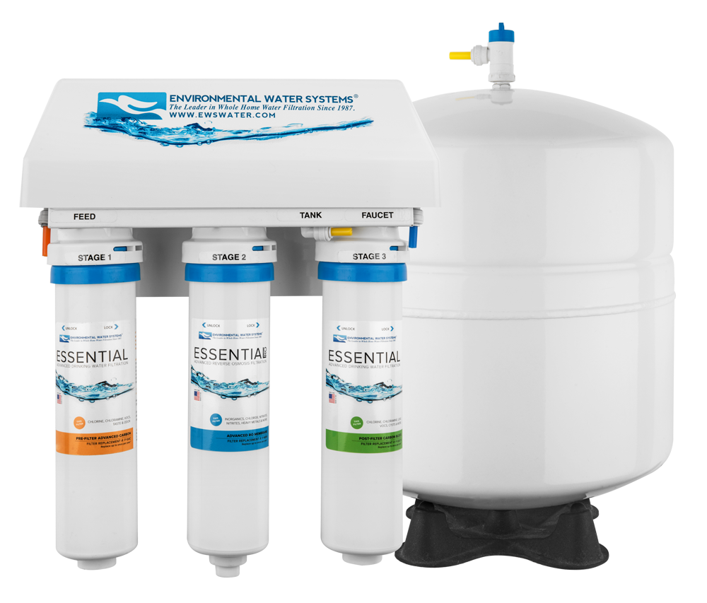 ESSENTIAL RO Three-Stage Reverse Osmosis System with Ultraviolet Prote ...