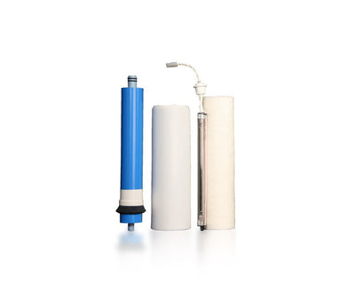 Filter Replacement Set: Three-Stage Reverse Osmosis System with UV (RU300C18 w/ UV) 2-Pin